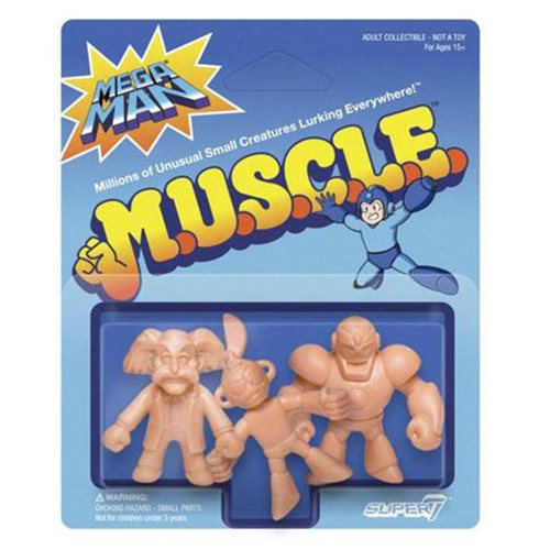 Mega Man M.U.S.C.L.E. Pack C Doctor Wily, Cut Man, Guts Man Mini-Figures