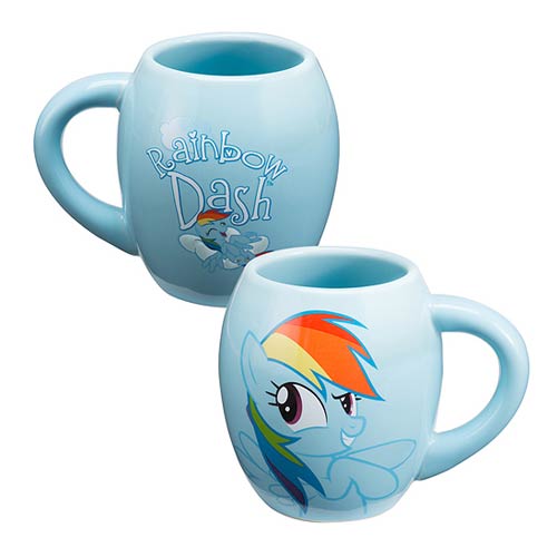 My Little Pony Rainbow Dash 18 oz. Oval Ceramic Mug