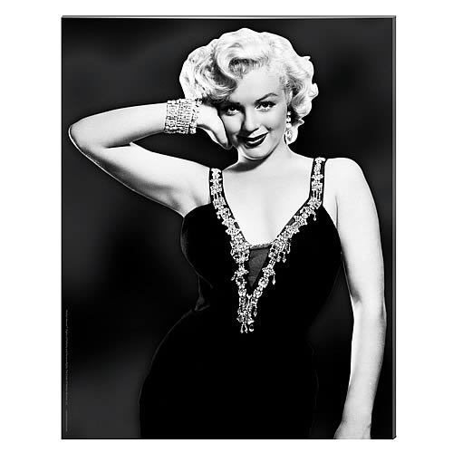 Marilyn Monroe Classy Pose Large Stretched Canvas