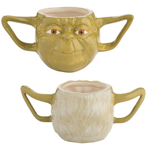 Star Wars Yoda 16 oz. Premium Sculpted Ceramic Mug