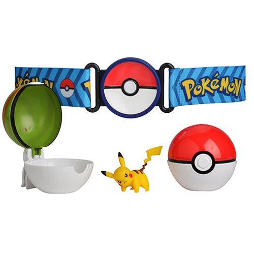 Pokemon Pikachu Clip N Go Poke Ball Belt