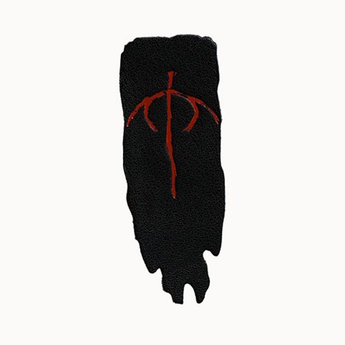 The Lord of the Rings Red Eye of Sauron Banner Leather Magnet