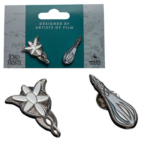 Lord of the Rings Evenstar and Galadiel's Phial Collectible Pin Set