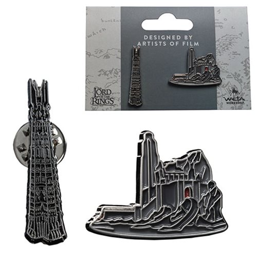 Lord of the Rings Orthanc and Helms Deep Collectible Pin Set