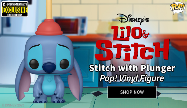Funko Pop! Disney: Lilo & Stitch - Stitch with Plunger Entertainment Earth  Exclusive #1354