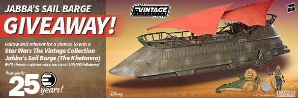 Jabba's Sail Barge Giveaway!