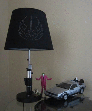 Star Wars Yoda Lightsaber Table Lamp Animation