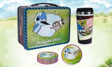 Regular Show Mordecai and Rigby Tin Tote Gift Set