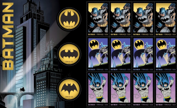 Batman Postage Stamps