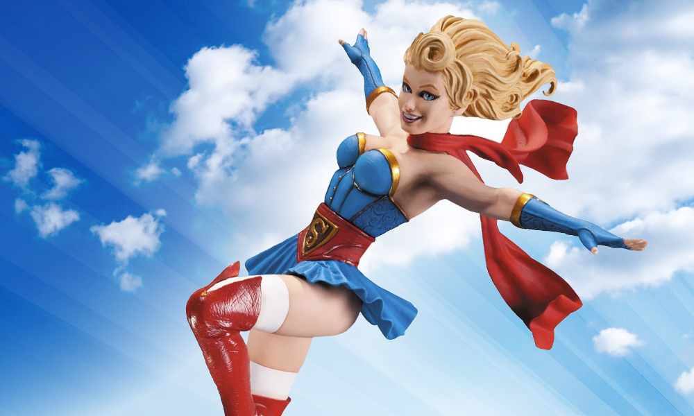 dc bombshells supergirl statue
