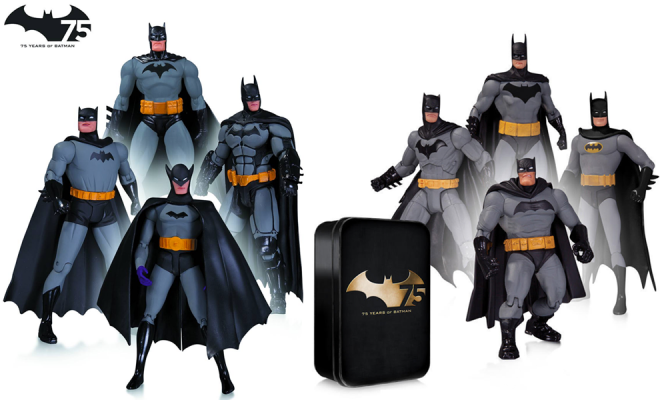 Batman 75th Anniversary New Frontier Darwyn Cooke Figure with Collector Tin 
