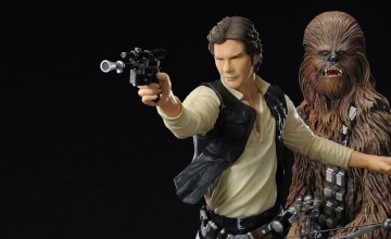 Star Wars Han Solo and Chewbacca ArtFx Statues by Kotobukiya