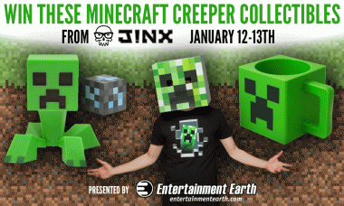 Minecraft Creeper Collectibles Giveaway