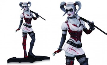 harley quinn arkham asylum statue