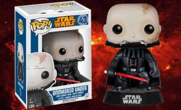 darth vader unmasked pop vinyl