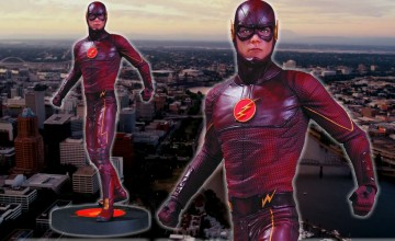 flash tv statue