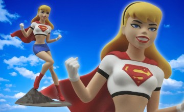 Supergirl animated series statue