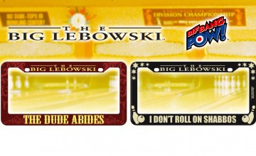 Big Lebowski License Plate Frames