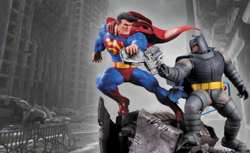 Dark Knight Returns Superman vs. Batman Statue