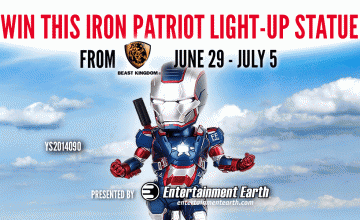 Iron Patriot Light-Up Statue