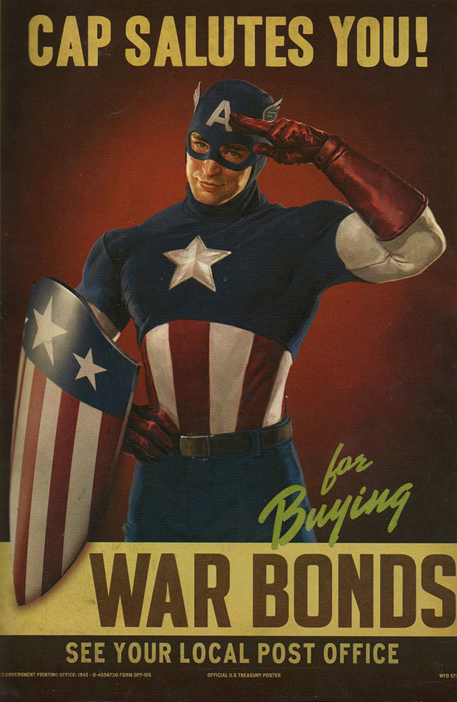 Captain America Salutes Poster