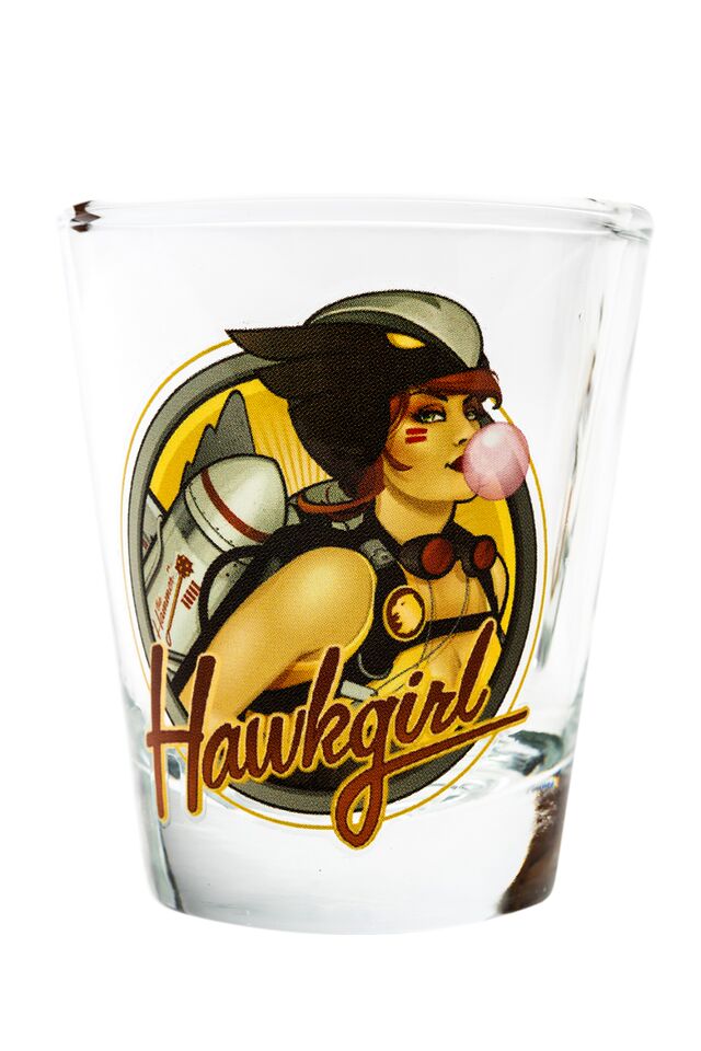 Bombshell Hawkgirl Shot Glass
