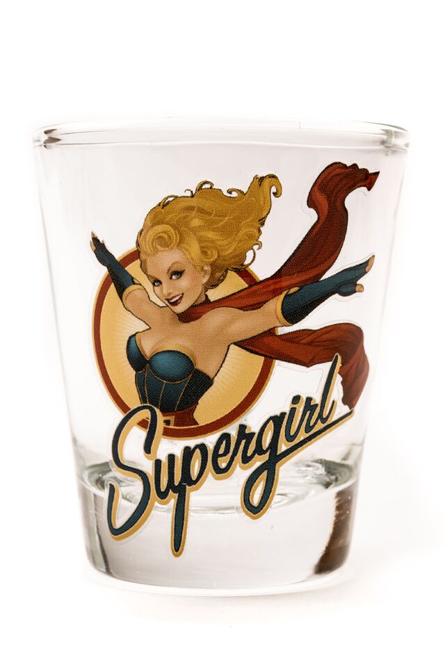 Bombshell Supergirl Shot Glass