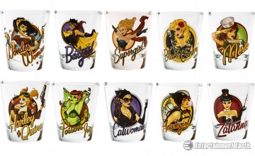DC Bombshells Shot Glasses
