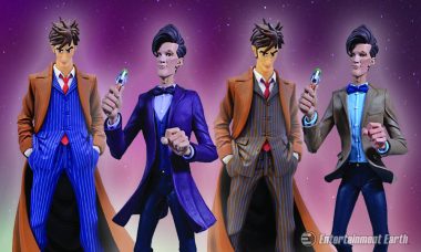 10th and 11th Doctor Statues Invite You Along for an Adventure