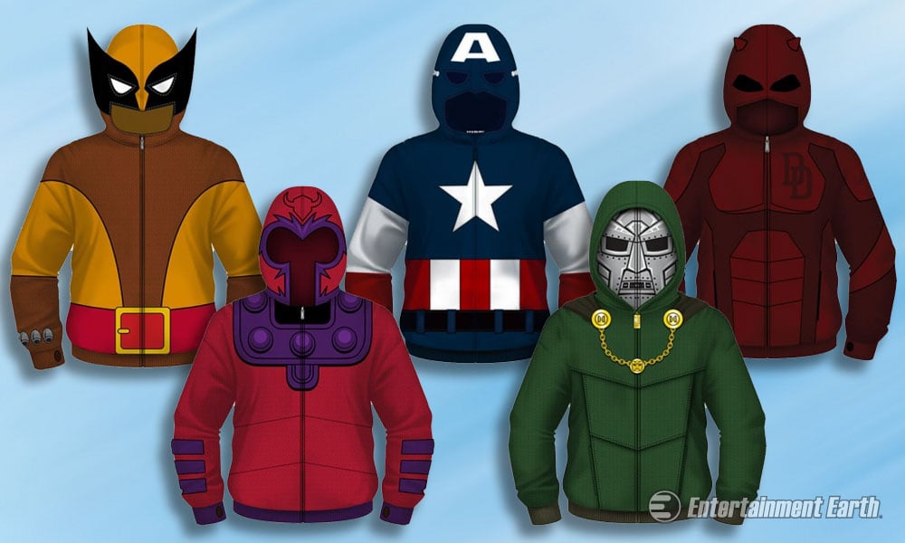 Become Daredevil, Loki, and More with Marvel Costume Hoodies