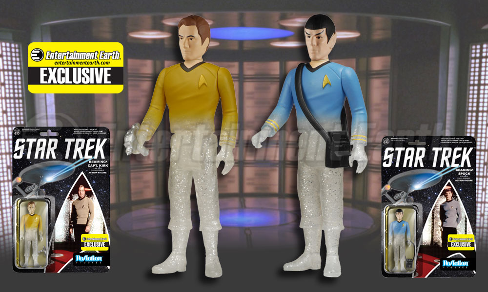 Star Trek:The Original Series Beaming Kirk ReAction 3 3/4-Inch Retro Action Fig. 