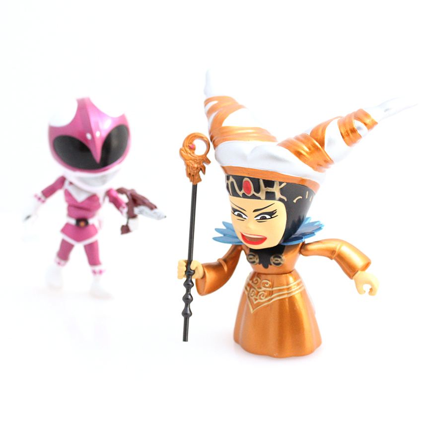 MMPR Pink Ranger and Rita Vinyl Figures