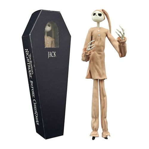 Nightmare Before Christmas Jack in Pajamas Coffin Action Figure