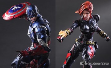 Captain America Black Widow Play Arts Kai