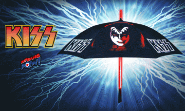 Conquer the Elements with the Light-Up KISS Umbrella – Now in Stock