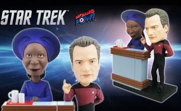 Star Trek TNG Guinan and Q Bobble Heads