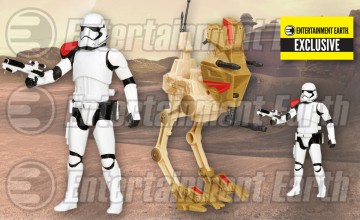 Star Wars The Force Awakens Desert Assault Walker with First Order Stormtrooper Officer - Entertainment Earth Exclusive