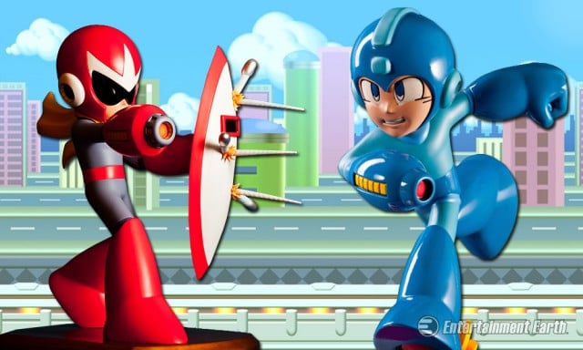 Mega Man and Proto Man Statues