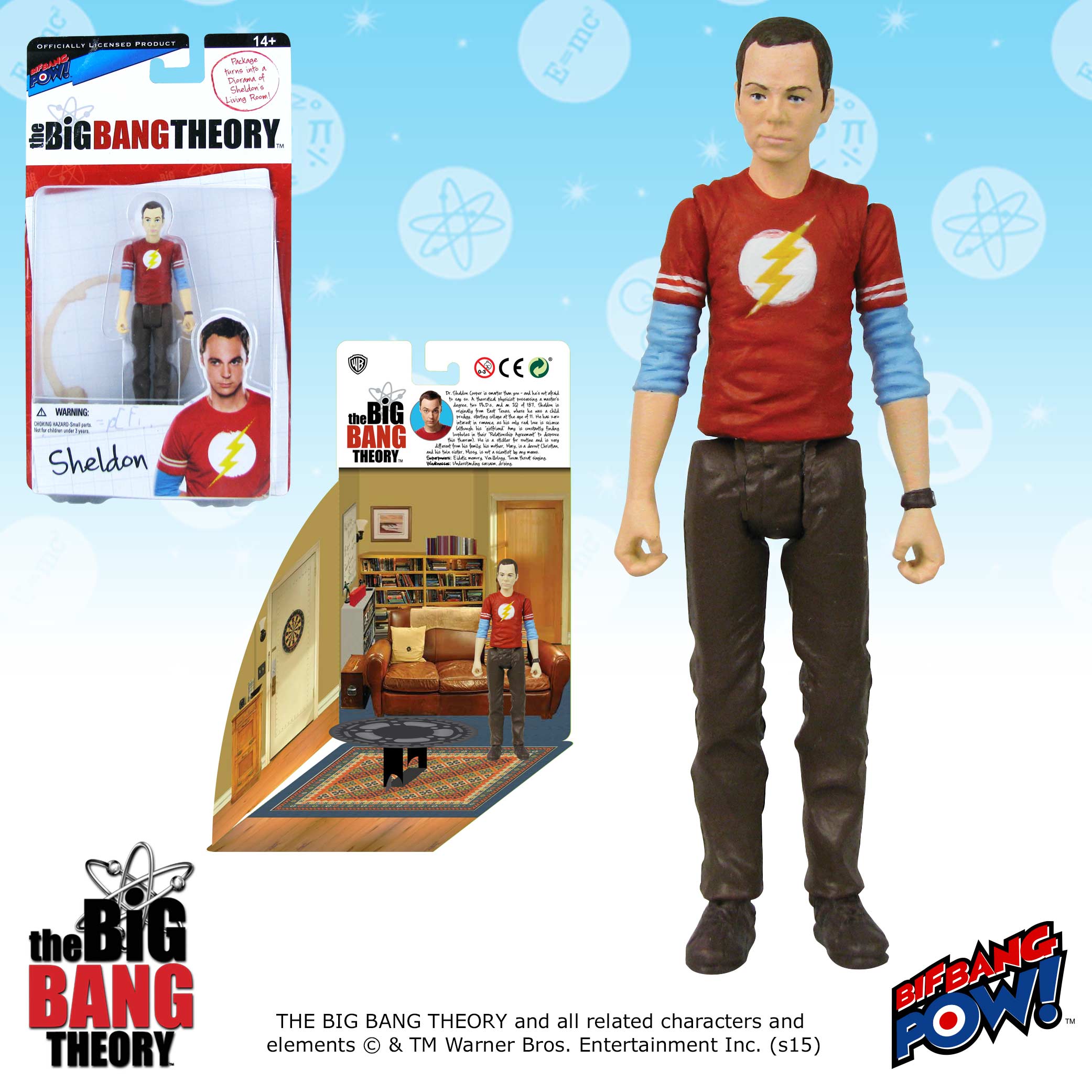 TBBT Sheldon Flash Shirt Figure
