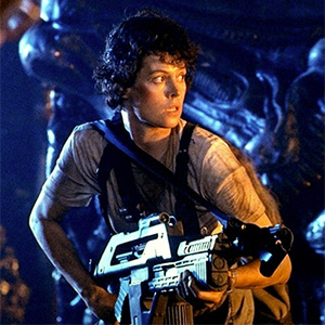 Sigourney Weaver as Ripley in Aliens