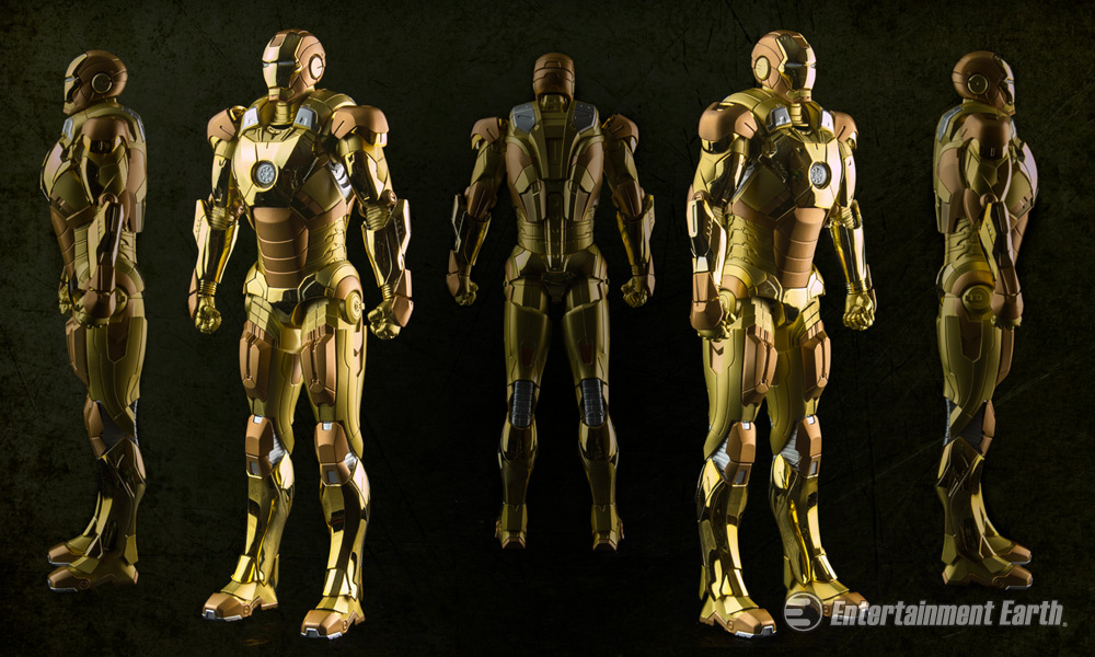mekanisme gentage stamtavle Iron Man Shines in Golden Mark 21 Suit with Lighted Hall