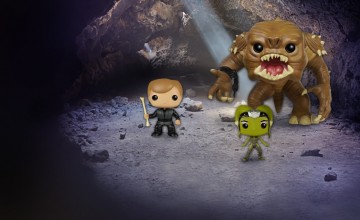 Star Wars Rancor, Luke, and Oola Pop! Vinyl Figure Bobble Head 3-Pack - Previews Exclusive