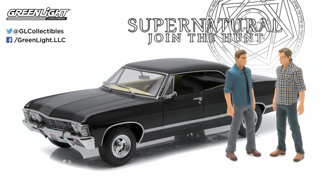 Supernatural Impala, Sam, and Dean