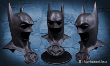 Channel George Clooney’s Caped Crusader with Batman and Robin Cowl Replica