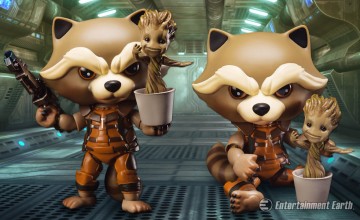 Beast Kingdom Rocket and Groot