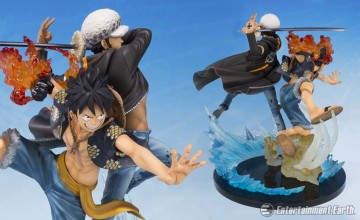 One Piece Monkey D. Luffy and Trafalgar Law 5th Anniversary Edition Figuarts Zero Statue