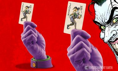 The Joker Leaves His Mark with Iconic Hand Statue