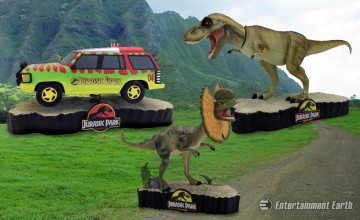 Jurassic Park Motion Statues