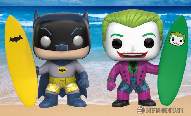 Hang Five with Surf's Up Batman and Joker Pop! Vinyl Figures!