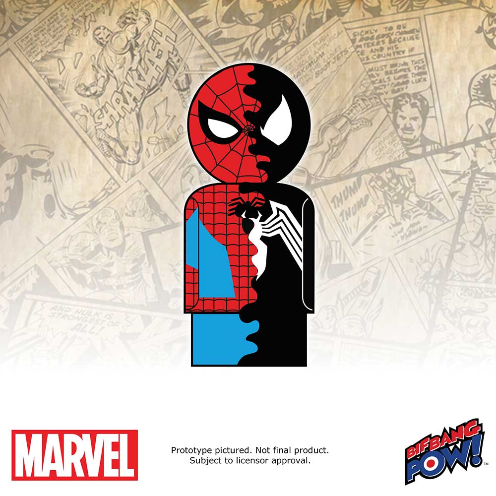 Marvel Spider-Man/Venom Dual Identity Pin Mate Wooden Figure